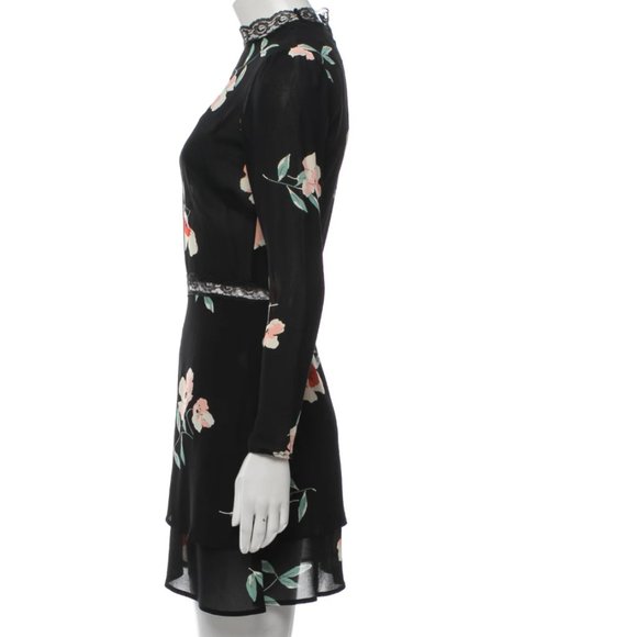Reformation - Cocktail Dress, Size 0, floral pattern with lace - Picture 3 of 9